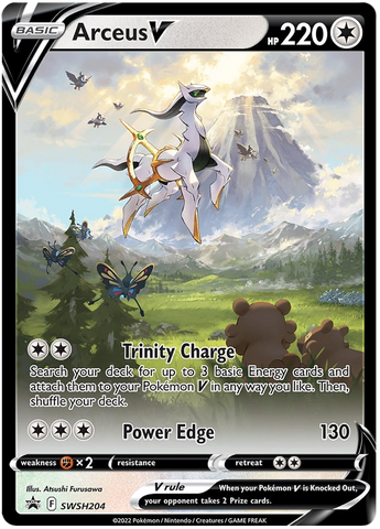 Arceus V - SWSH204 SWSH204/307 - SWSH Sword & Shield Promo Cards Holofoil