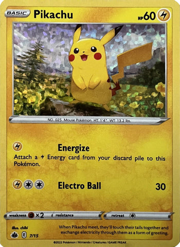 Pikachu - 7/15 7 - McDonalds Promos 2022 Holofoil