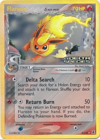 Flareon (Delta Species) 5/113 - Delta Species Reverse Holofoil