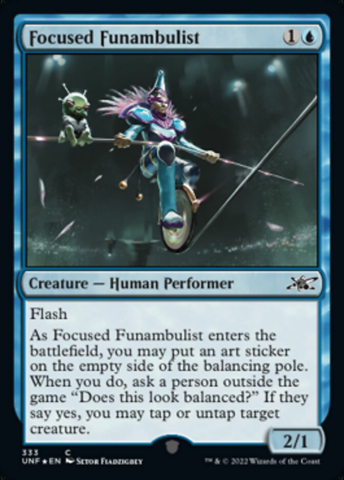 Focused Funambulist (Galaxy Foil) (UNF-333) - Unfinity Foil