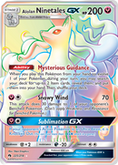 Alolan Ninetales GX (Secret)/214 - SM  Lost Thunder Holofoil