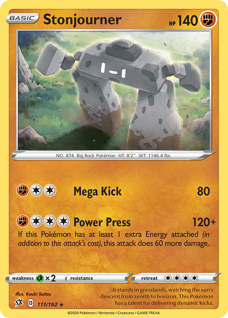 Stonjourner/192 - SWSH02 Rebel Clash Holofoil