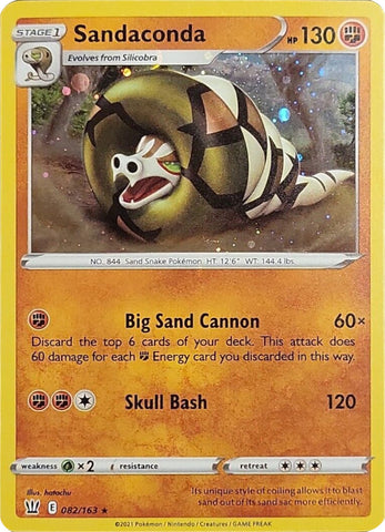 Sandaconda - 082/163 (Cosmos Holo) 82 - Miscellaneous Cards & Products Holofoil