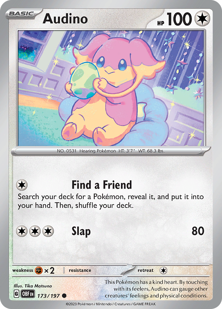 Audino 173 - SV03 Obsidian Flames