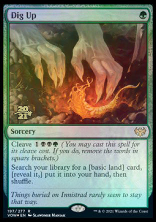 Dig Up (PRE-197) - Innistrad: Crimson Vow Promos Foil