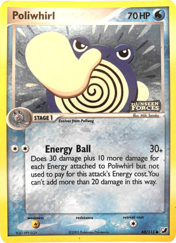 Poliwhirl 68/115 - Unseen Forces Reverse Holofoil