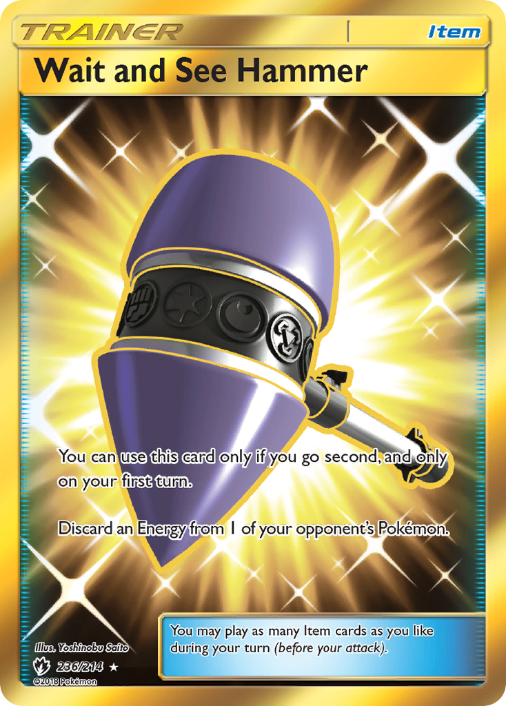 Wait and See Hammer (Secret)/214 - SM  Lost Thunder Holofoil