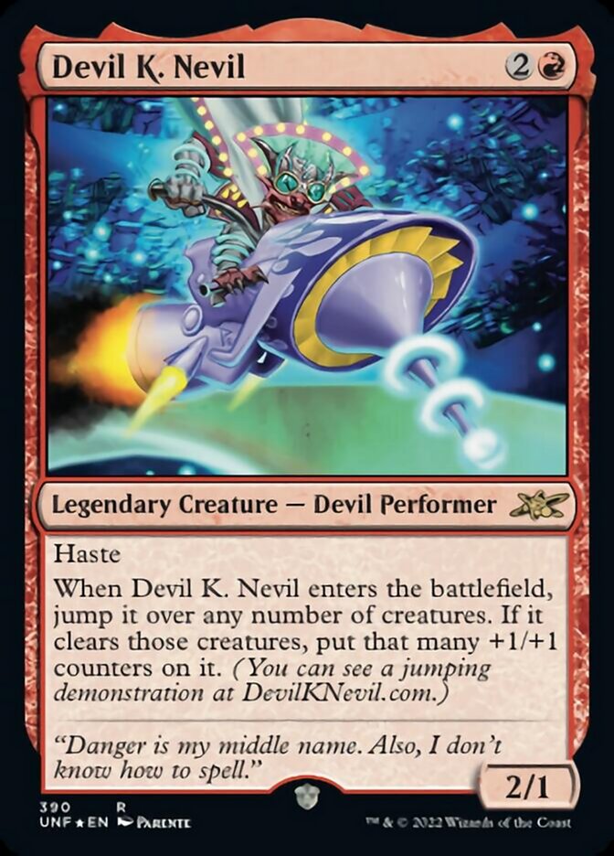 Devil K. Nevil (Galaxy Foil) (UNF-390) - Unfinity Foil