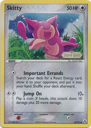 Skitty 64/92 - Legend Maker Reverse Holofoil
