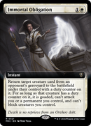 Immortal Obligation (Extended Art) (MKC-321) - Murders at Karlov Manor Commander: (Extended Art)