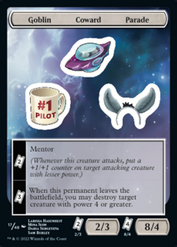 Goblin Coward Parade (UNF-017) - Unfinity Sticker Sheets