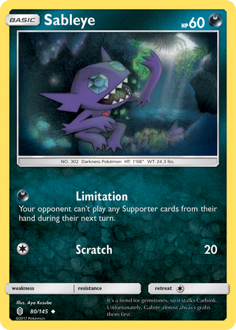 Sableye 80/145 - SM  Guardians Rising