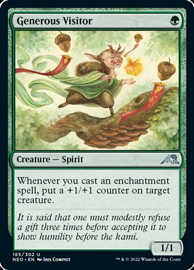 Generous Visitor (NEO-185) - Kamigawa: Neon Dynasty