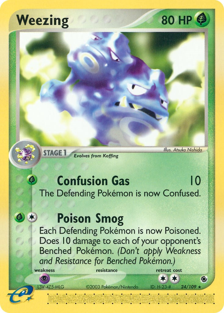 Weezing 24/109 - Ruby and Sapphire