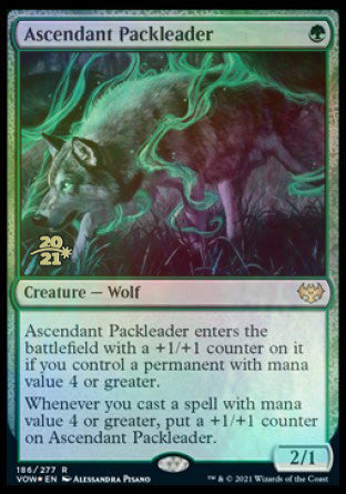 Ascendant Packleader (PRE-186) - Innistrad: Crimson Vow Promos Foil