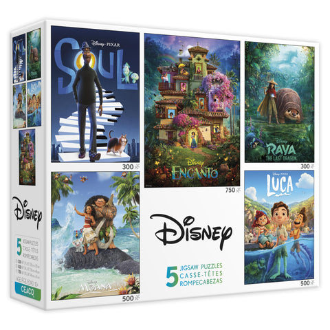 Disney 5 in 1 Poster Puzzle
