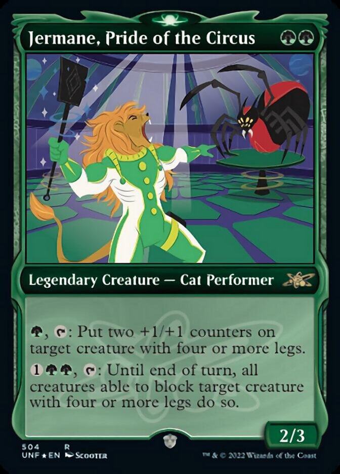 Jermane, Pride of the Circus (Showcase) (Galaxy Foil) (UNF-504) - Unfinity: (Showcase) Foil