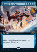 Invoke the Winds (Extended Art) (NEO-444) - Kamigawa: Neon Dynasty: (Extended Art)