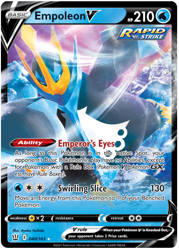 Empoleon V 40/163 - SWSH05 Battle Styles Holofoil