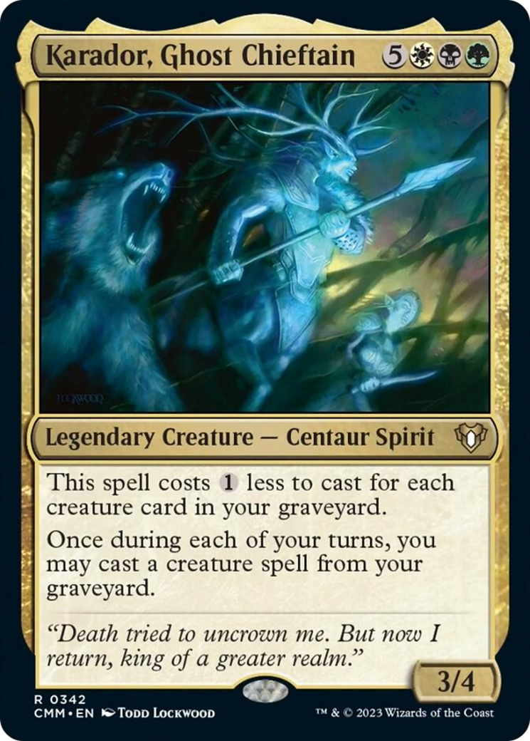 Karador, Ghost Chieftain (CMM-342) - Commander Masters