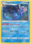 Vaporeon - SWSH072 SWSH072/307 - SWSH Sword & Shield Promo Cards Holofoil