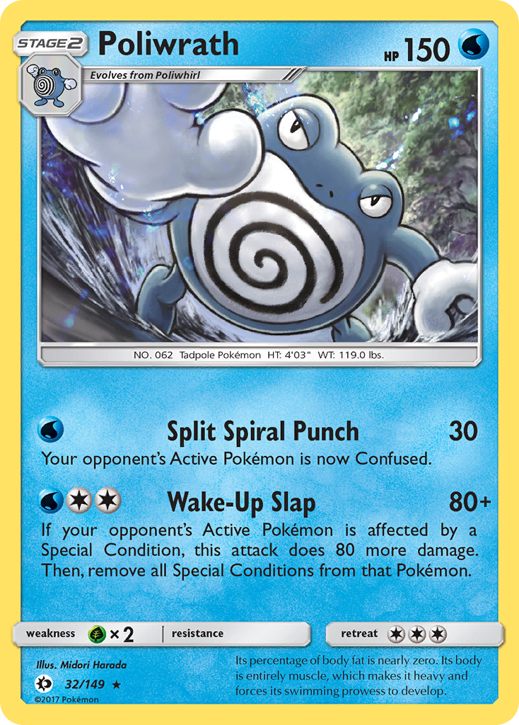Poliwrath 32/149 - SM Base Set Holofoil