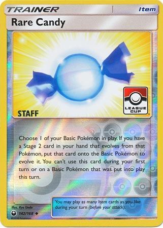 Rare Candy - 142/168 (League Cup) [Staff] - League & Championship Cards Reverse Holofoil