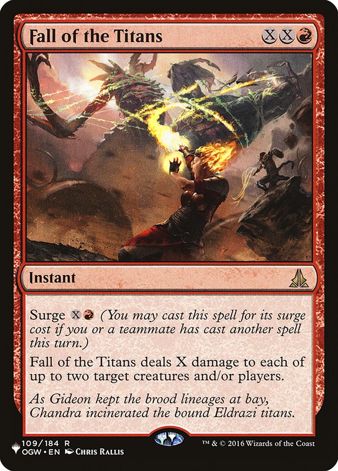 Fall of the Titans (LIST-109/184) - The List
