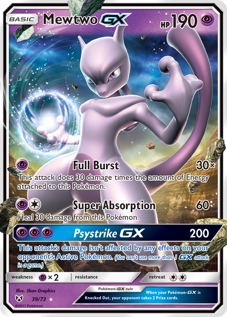 Mewtwo GX 39/73 - Shining Legends Holofoil