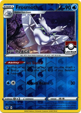 Frosmoth - 064/202 (League Challenge) [2nd Place] 64 - League & Championship Cards Reverse Holofoil