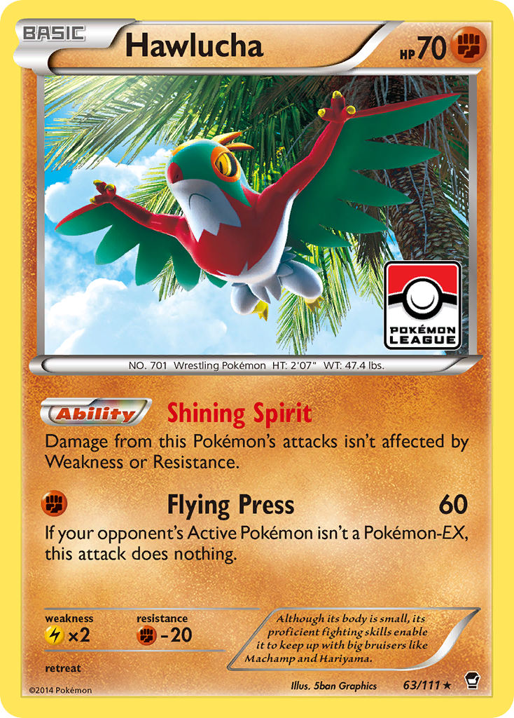 Hawlucha 63/111 - XY  Furious Fists Holofoil