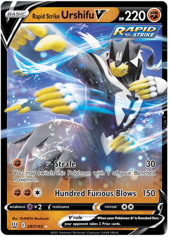 Rapid Strike Urshifu V 87/163 - SWSH05 Battle Styles Holofoil