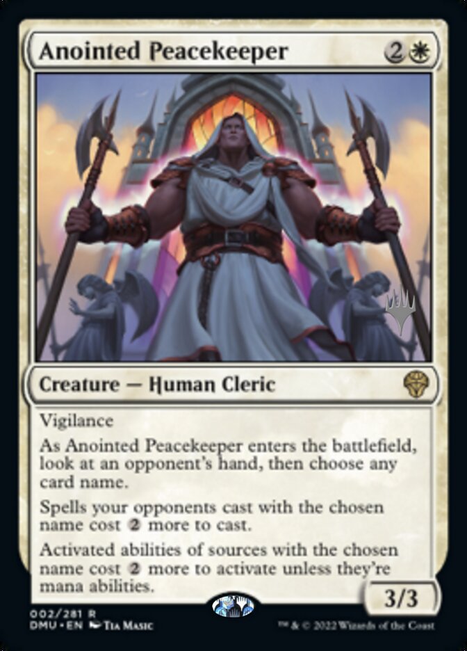 Anointed Peacekeeper (PPDMU-002) - Dominaria United Promos