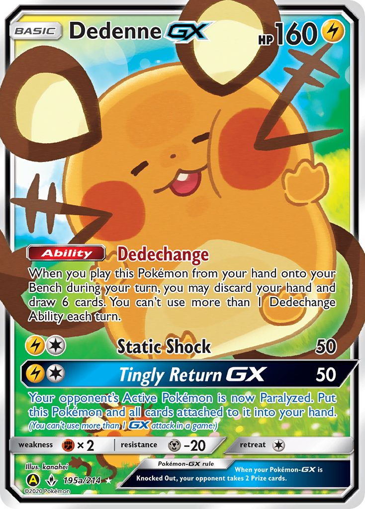 Dedenne GX - 195a/214 195a/214 - Alternate Art Promos Holofoil