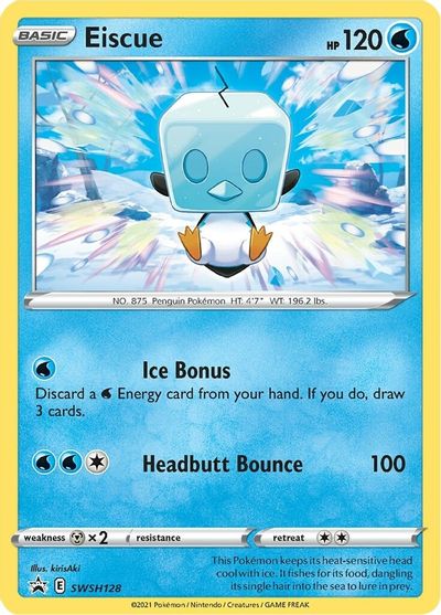 Eiscue - SWSH128 SWSH128/307 - SWSH Sword & Shield Promo Cards Holofoil