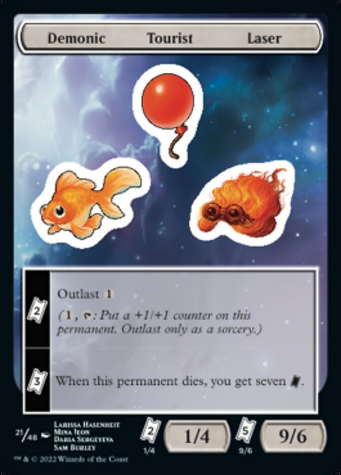 Demonic Tourist Laser (UNF-021) - Unfinity Sticker Sheets