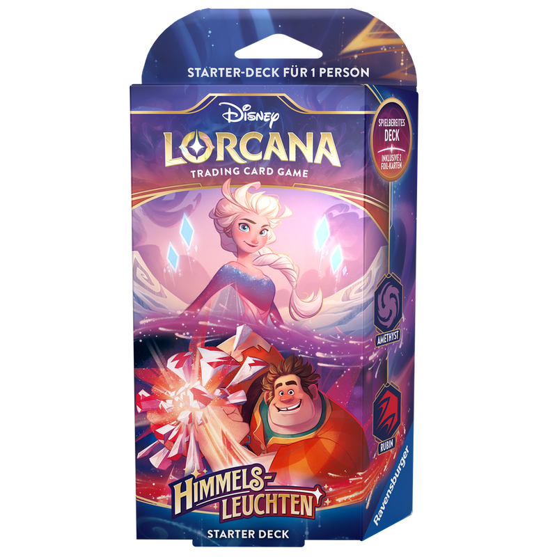 Disney Lorcana Shimmering Skies Starter Deck Amethyst & Ruby