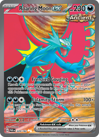Roaring Moon ex - 229/182 229 - SV04 Paradox Rift Holofoil