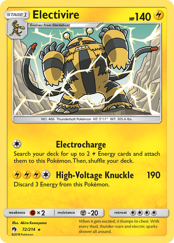Electivire/214 - SM  Lost Thunder