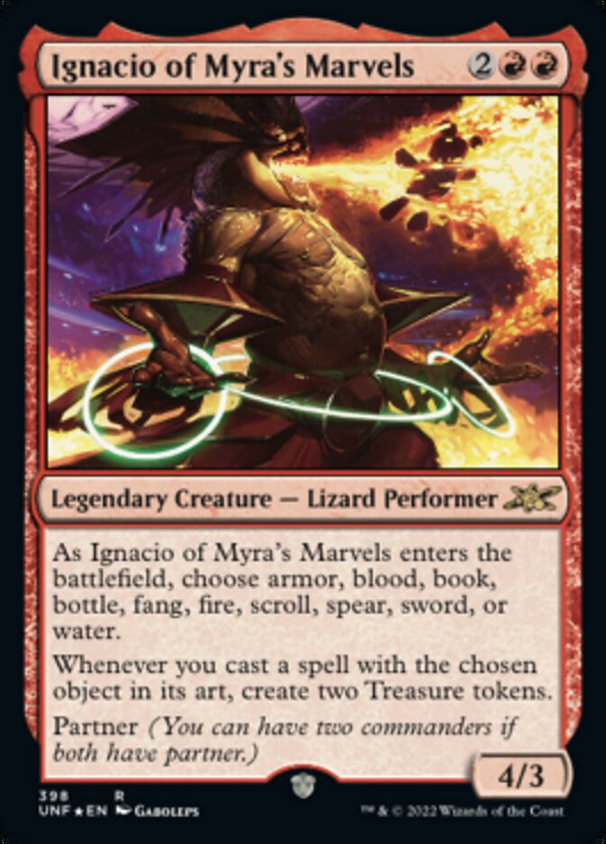 Ignacio of Myra's Marvels (Galaxy Foil) (UNF-398) - Unfinity Foil