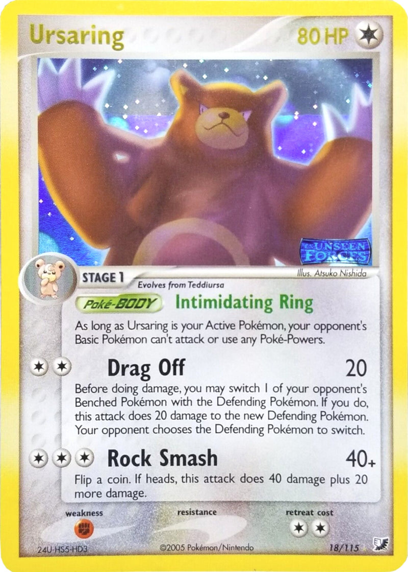 Ursaring/115 - Unseen Forces Reverse Holofoil