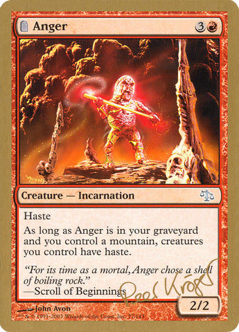 Anger - 2003 Peer Kroger (JUD) (WCD-) - World Championship Decks 2003