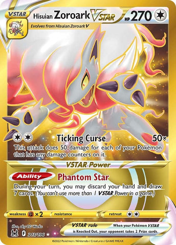 Hisuian Zoroark VSTAR (213) (Secret) 213/196 - SWSH11 Lost Origin Holofoil