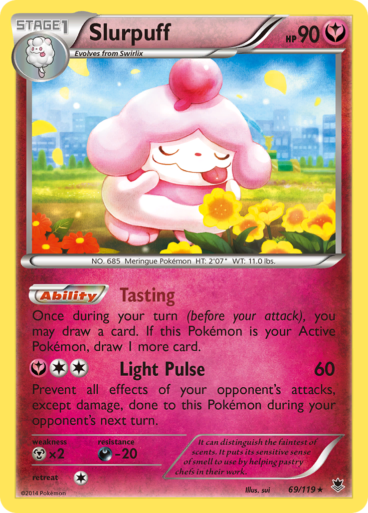 Slurpuff 69/119 - XY  Phantom Forces Holofoil
