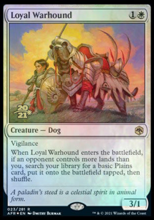 Loyal Warhound (PRE-023) - Adventures in the Forgotten Realms Promos Foil