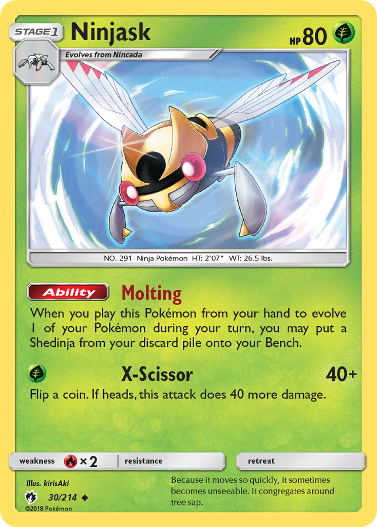Ninjask 30/214 - SM  Lost Thunder