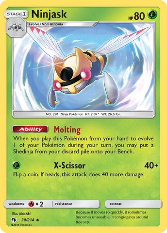 Ninjask 30/214 - SM  Lost Thunder