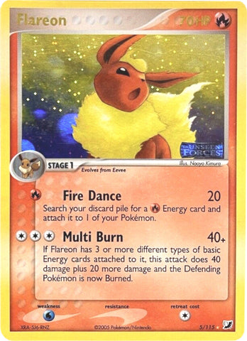 Flareon/115 - Unseen Forces Reverse Holofoil