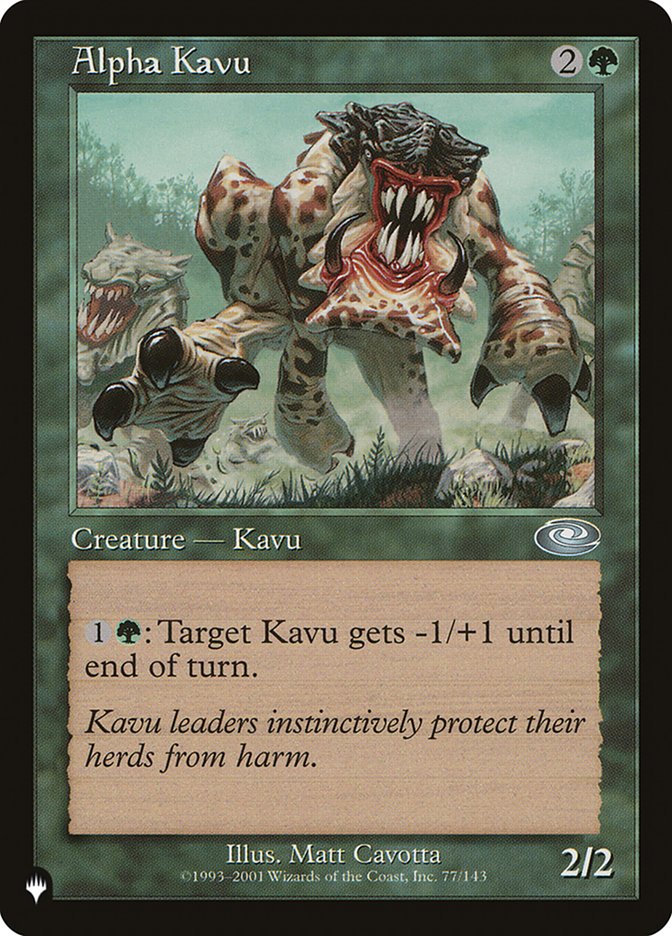 Alpha Kavu (LIST-77/143) - The List