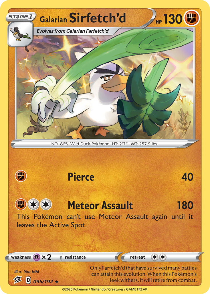 Galarian Sirfetch'd 95/192 - SWSH02 Rebel Clash Holofoil